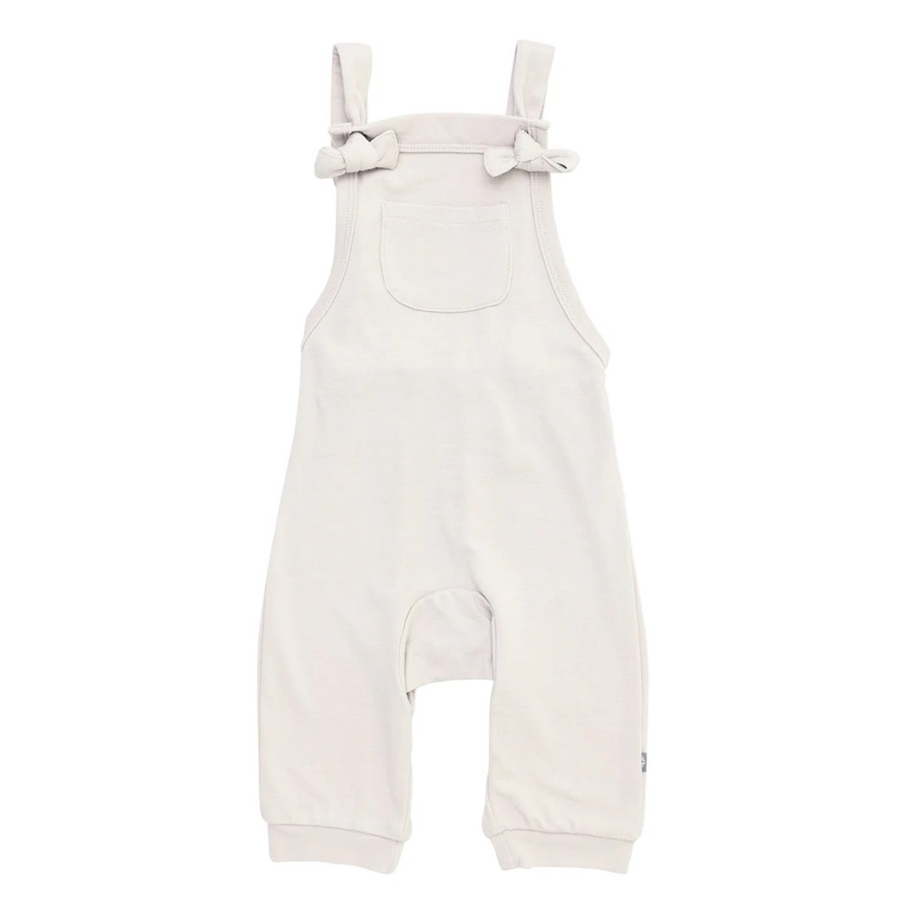 Kyte bamboo jersey overall in Oat size 6-12 months